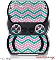 Zig Zag Teal Pink and Gray - Decal Style Skins (fits Sony PSPgo)