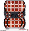 Squared Red Dark - Decal Style Skins (fits Sony PSPgo)