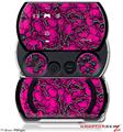 Scattered Skulls Hot Pink - Decal Style Skins (fits Sony PSPgo)