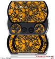 Scattered Skulls Orange - Decal Style Skins (fits Sony PSPgo)