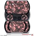Scattered Skulls Pink - Decal Style Skins (fits Sony PSPgo)