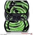 Alecias Swirl 02 Green - Decal Style Skins (fits Sony PSPgo)