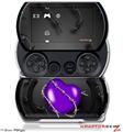 Barbwire Heart Purple - Decal Style Skins (fits Sony PSPgo)