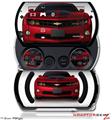 2010 Chevy Camaro Jeweled Red - Black Stripes - Decal Style Skins (fits Sony PSPgo)