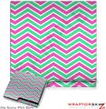Sony PS3 Slim Skin Zig Zag Teal Green and Pink