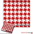 Sony PS3 Slim Skin Houndstooth Red