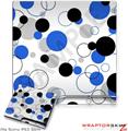 Sony PS3 Slim Skin - Lots of Dots Blue on White