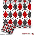 Sony PS3 Slim Skin - Argyle Red and Gray
