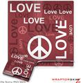 Sony PS3 Slim Skin - Love and Peace Pink