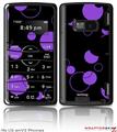 LG enV2 Skin - Lots of Dots Purple on Black