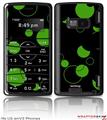 LG enV2 Skin - Lots of Dots Green on Black