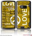 LG enV2 Skin - Love and Peace Yellow