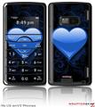 LG enV2 Skin - Glass Heart Grunge Blue
