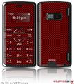 LG enV2 Skin - Carbon Fiber Red