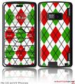 LG enV2 Skin - Argyle Red and Green