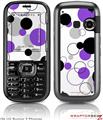 LG Rumor 2 Skin - Lots of Dots Purple on White
