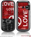 LG Rumor 2 Skin - Love and Peace Red