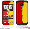 HTC Droid Eris Skin Ripped Colors Red Yellow