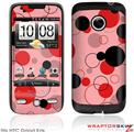 HTC Droid Eris Skin - Lots of Dots Red on Pink