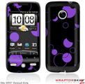 HTC Droid Eris Skin - Lots of Dots Purple on Black