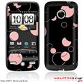 HTC Droid Eris Skin - Lots of Dots Pink on Black