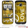 HTC Droid Eris Skin - Love and Peace Yellow