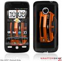 HTC Droid Eris Skin - 2010 Chevy Camaro Orange - Black Stripes on Black