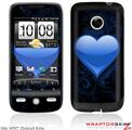 HTC Droid Eris Skin - Glass Heart Grunge Blue