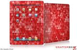 iPad Skin Triangle Mosaic Red