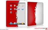 iPad Skin Ripped Colors Red White