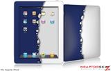 iPad Skin Ripped Colors Blue White