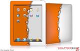iPad Skin Ripped Colors Orange White