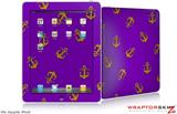 iPad Skin Anchors Away Purple