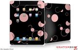 iPad Skin - Lots of Dots Pink on Black