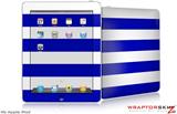 iPad Skin - Kearas Psycho Stripes Blue and White