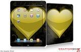 iPad Skin - Glass Heart Grunge Yellow