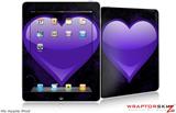 iPad Skin - Glass Heart Grunge Purple