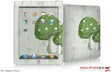 iPad Skin - Mushrooms Green