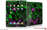 iPad Skin - Twisted Garden Green and Hot Pink