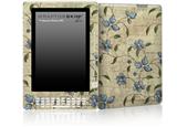 Flowers and Berries Blue - Decal Style Skin for Amazon Kindle DX