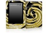 Alecias Swirl 02 Yellow - Decal Style Skin for Amazon Kindle DX
