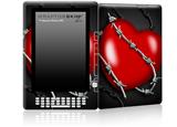 Barbwire Heart Red - Decal Style Skin for Amazon Kindle DX
