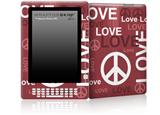Love and Peace Pink - Decal Style Skin for Amazon Kindle DX