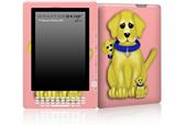 Puppy Dogs on Pink - Decal Style Skin for Amazon Kindle DX