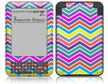 Zig Zag Colors 04 - Decal Style Skin fits Amazon Kindle 3 Keyboard (with 6 inch display)