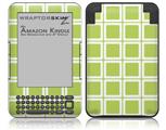 Squared Sage Green - Decal Style Skin fits Amazon Kindle 3 Keyboard (with 6 inch display)
