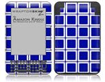 Squared Royal Blue - Decal Style Skin fits Amazon Kindle 3 Keyboard (with 6 inch display)
