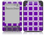 Squared Purple - Decal Style Skin fits Amazon Kindle 3 Keyboard (with 6 inch display)