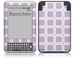 Squared Lavender - Decal Style Skin fits Amazon Kindle 3 Keyboard (with 6 inch display)