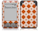 Boxed Burnt Orange - Decal Style Skin fits Amazon Kindle 3 Keyboard (with 6 inch display)